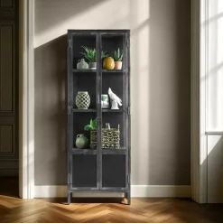 Vitrinekast Carpino (65 Cm) metaal glas