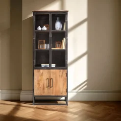 Vitrinekast Mesola (76 Cm) mango natural