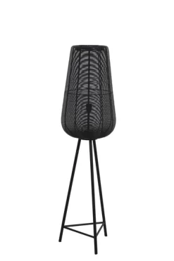 Vloerlamp Barzio mat zwart 1-lichts