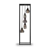 Vloerlamp frame smoke glas 5-lichts - Lungo