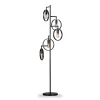 Vloerlamp Girare zwart metaal 5-lichts