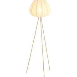Vloerlamp Moscito ecru linnen 1-lichts