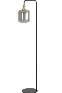 Vloerlamp Peglio smoke antiek brons 1-lichts