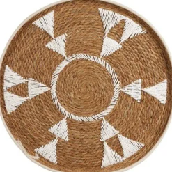 Wandhanger Carraro rond 57 cm large bruin