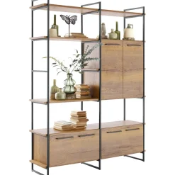 Wandkast Sistema 226x166x45 cm bruin