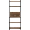 Wandkast Sistema 226x88x45 cm donkerbruin
