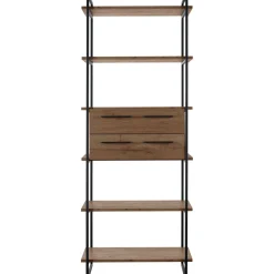 Wandkast Sistema 226x88x45 cm donkerbruin