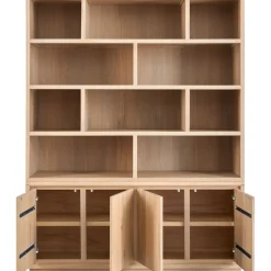 Wandmeubel Lavio eiken 164 cm naturel grijs