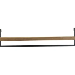 Wandplank Pardal hout metaal 24x100 cm bruin