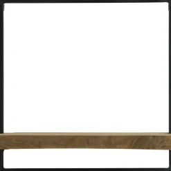 Wandplank Pardal hout metaal 50x50 cm bruin